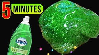 HOME INGREDIENTS SLIME! Easy DISHSOAP Slime Recipes Under 5 Minutes