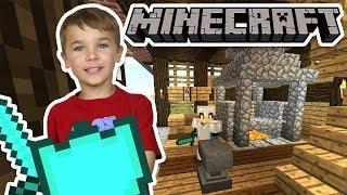 BUILDING A BLACKSMITH HOUSE in MINECRAFT SURVIVAL MODE