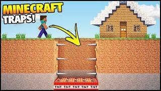 Minecraft: Easy Invisible and Hidden Traps! - House Tutorial