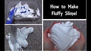 How to Make: Fluffy Slime! | Soft & Gooey Shaving Foam Slime Recipe | Tutorial for Kids