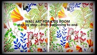 kids wall art, acrylic painting easy  wall art, Children's room wall art decoration ideas