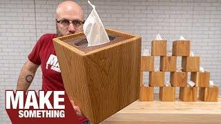 Woodworking Project | How to Make a Wood Tissue Box Cover
