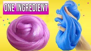 Real 1 ingredient Slime! Only One Ingredient ,NO GLUE Slime Recipe,Easiest Slime in the World